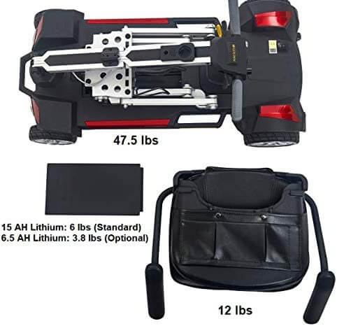 Golden Technologies Buzzaround Carry-On Travel Mobility Scooter - Lightweight, Fold-Flat, Lithium Powered