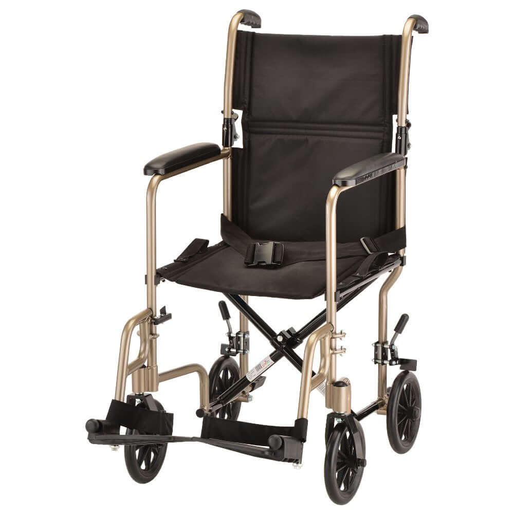 Nova 319 Lightweight Folding Transport Chair Wheelchair
