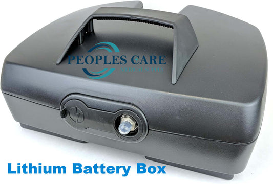 Lithium Battery Upgrade Rental - Lithium battery box for mobility scooters and power chairs.