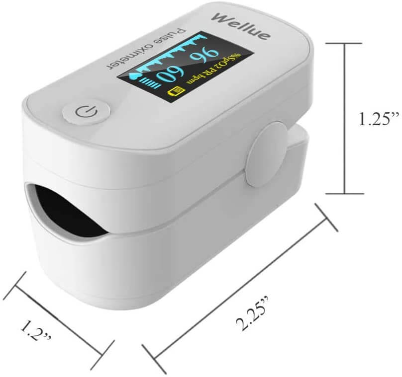 Wellue Pulse Oximeter Fingertip Blood Oxygen Saturation Monitor - Peoples Care Medical Supply