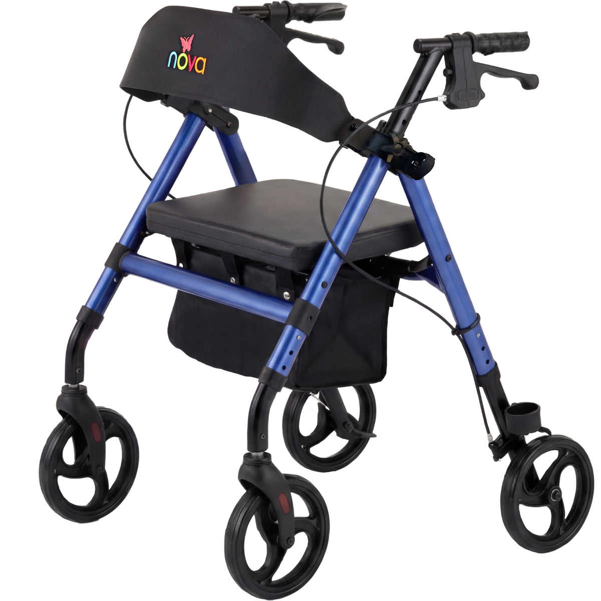 Nova Vega Rollator Walker - Lightweight mobility walker with comfortable seat and easy maneuverability.