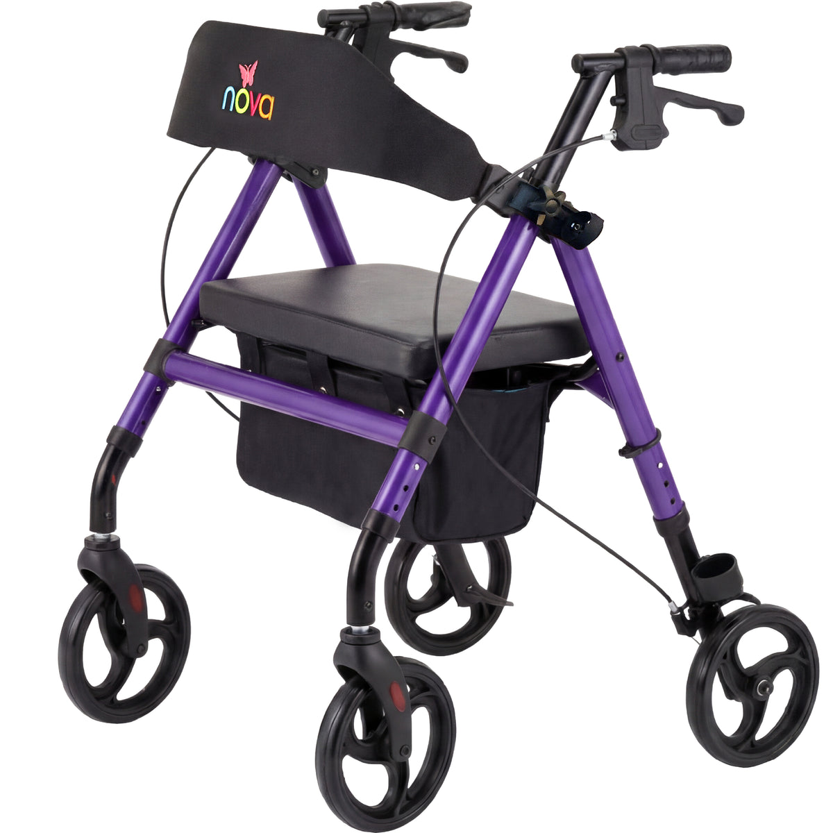 Nova Vega Rollator Walker - Lightweight 18 lb Folding Mobility Walker with stylish design and comfortable seating.