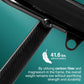 Pride Mobility Go-Go Super Portable Scooter frame showcasing lightweight carbon fiber construction and weight information.