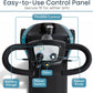 Easy-to-use control panel of Vive King Neptune 4-Wheel Mobility Scooter displaying throttle control, horn, and speed knob.
