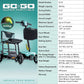 Pride Mobility Go-Go Super Portable Scooter specifications including model number, weight capacity, speed, and dimensions.