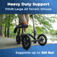 All Terrain Knee Walker Rental featuring heavy duty support and four large wheels suitable for various terrains.