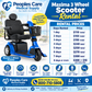 Heavy Duty XL Scooter Rental - Maxima 3 Wheel Scooter with high back seat and spacious leg room.