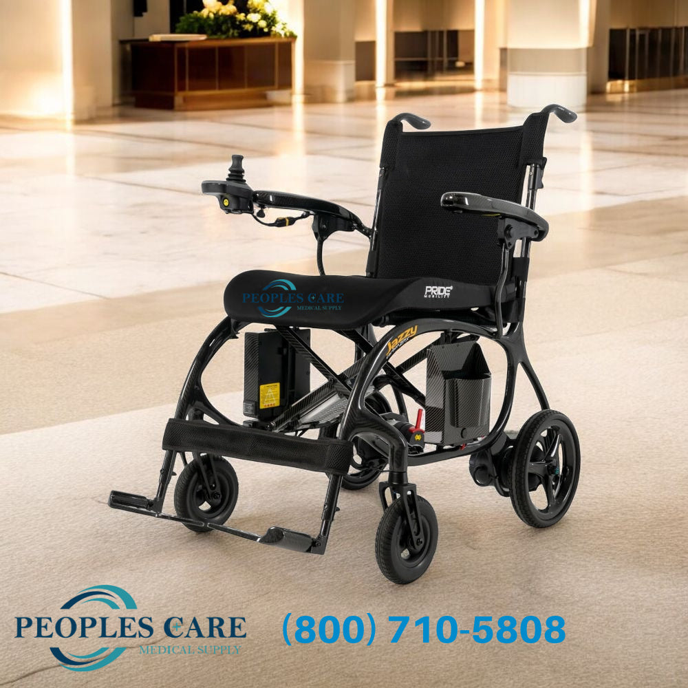 Ultralight Power Chair Rental - Jazzy Carbon 27X, a compact and portable power wheelchair for enhanced mobility.