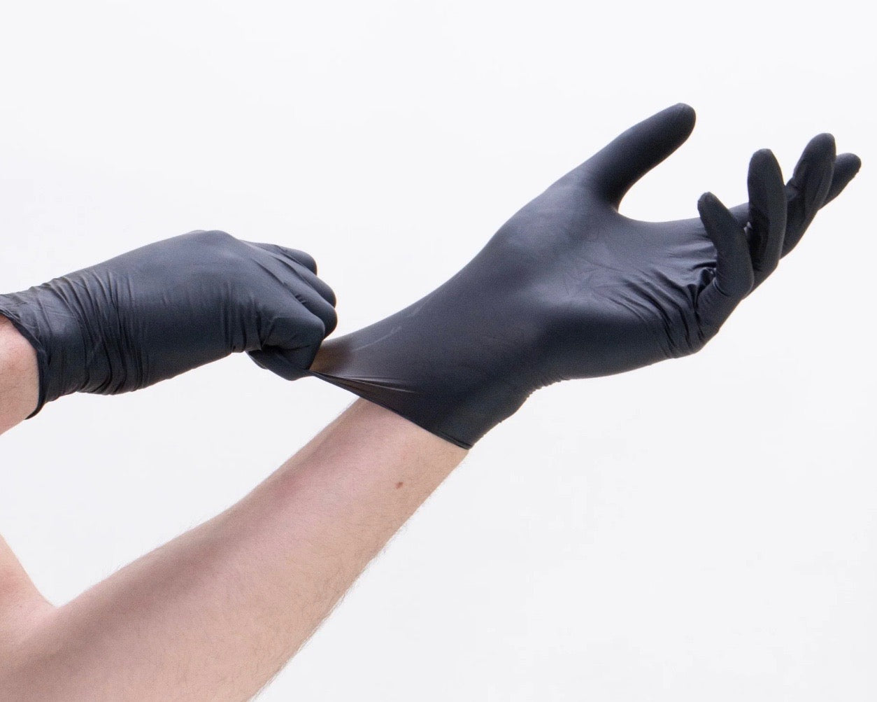 Advance IF51 Black Nitrile Exam Gloves 5 Mil