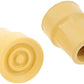 Carex Crutch Tips, Cane Tips，Replacement 7/8 Inch，2 Pcs, Yellow - Peoples Care Medical Supply