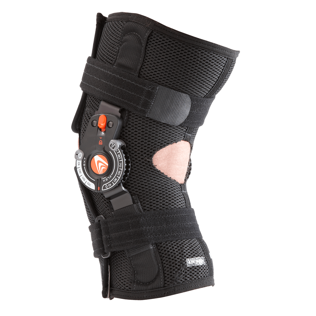 Breg Recover Knee Brace, Short Airmesh, Open Back, Wraparond