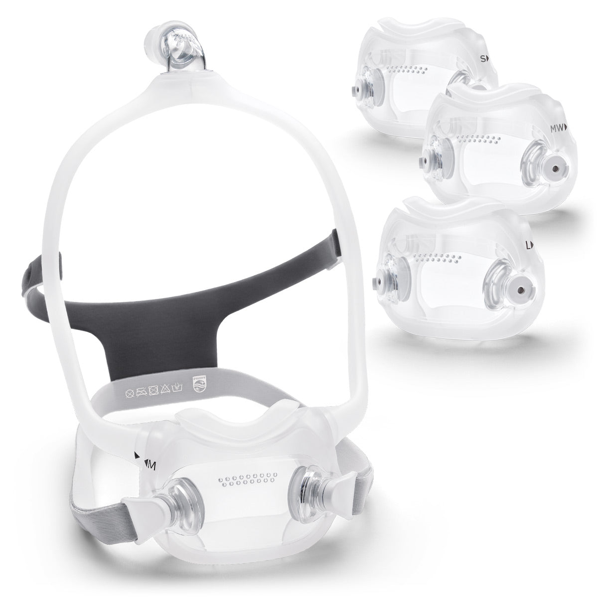DreamWear Full Face CPAP Mask FitPack with Headgear - Peoples Care Medical Supply